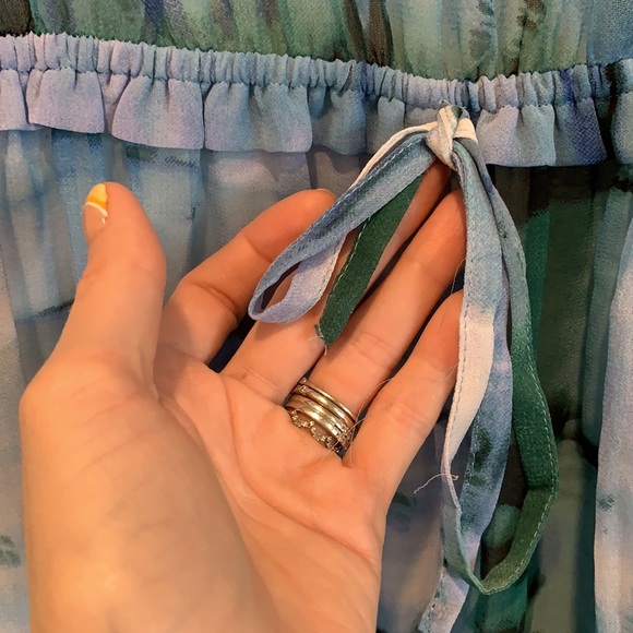 BLACK TAPE TIE DYE MAXI DRESS - Picture 4 of 11